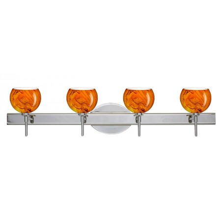Besa Lighting Besa Wall Palla 5 Chrome Habanero 4x5W LED 4SW-5658HB-LED-CR